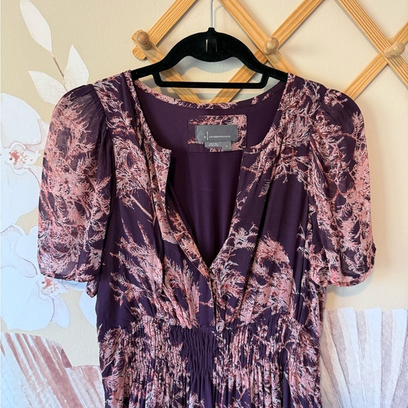 Anthropologie Somerset Maxi Dress Purple Floral, Small - Picture 9 of 16